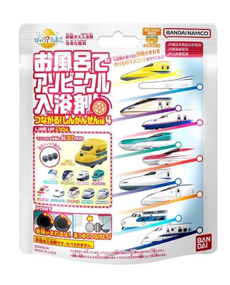 Bikkura Tamago Bade-Spielzeug Fahrzeugbombe - Verbindende Shinkansen Edition 4