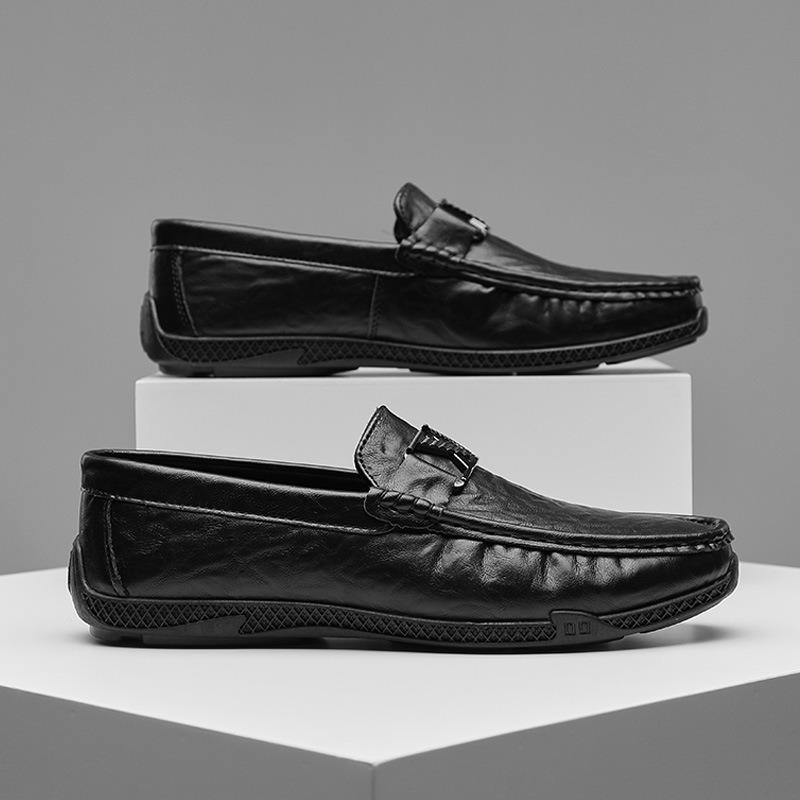 Doudou shoes men's summer new business leather shoes casual fashion British shoes