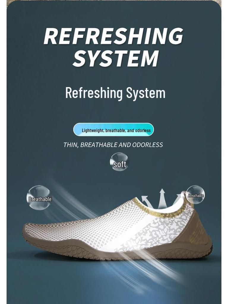 Unisex Strand- og Vannsportsko: Dykking, Snorkling, Vading, Svømming, Myke Anti-Kutt Barfot Hudsko