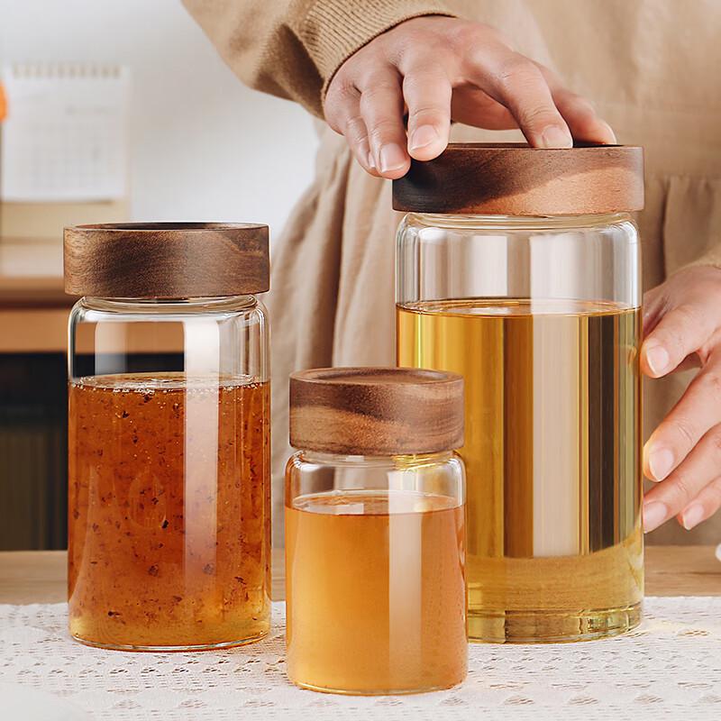Glanas Airtight Glass Food Storage Jar