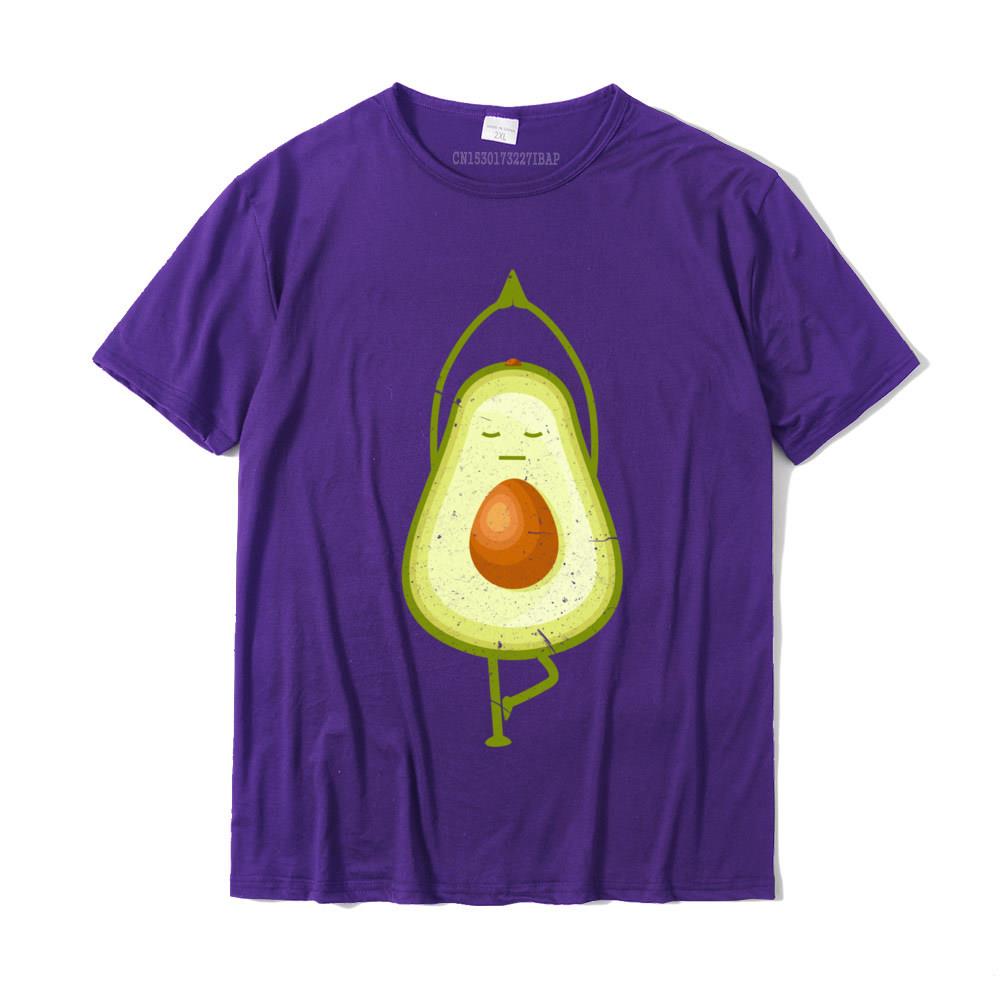 Avocado Yoga Funny Namaste Meditation Vegan Tees Fashion Unisex Tees Slim Fit T Shirts Cotton Casual