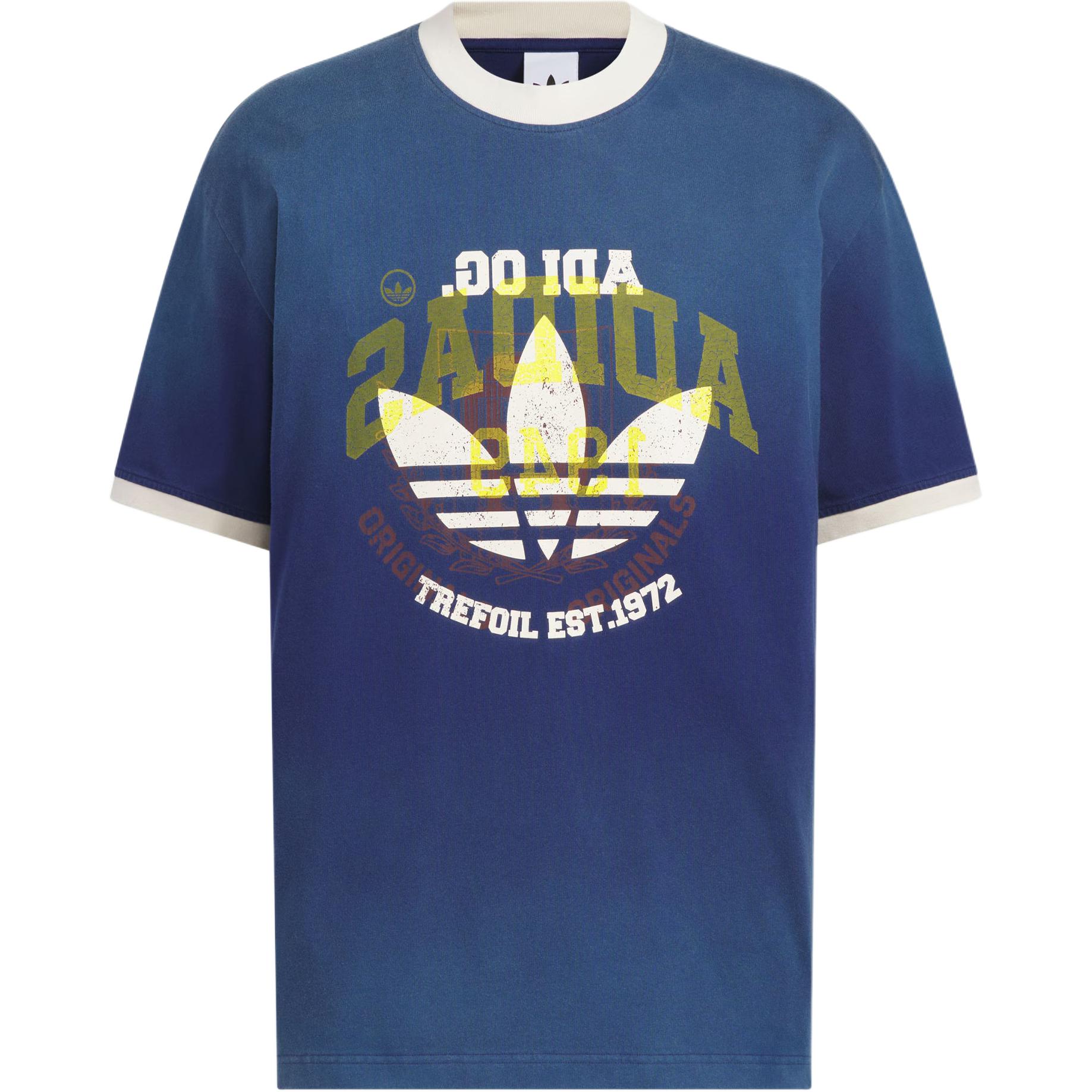 

Adidas Originals Retrowashed Ss25 Ringer T-Shirt Unisex Tops KC0289 M