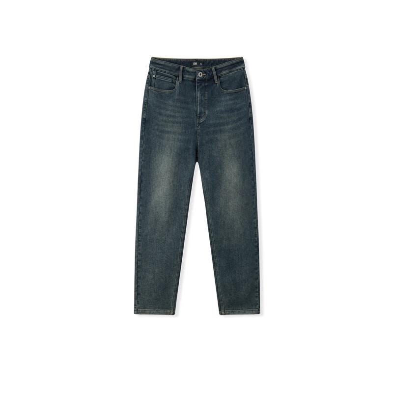 Semir Men's Winter Tapered Stretch Fleece-Lined Jeans