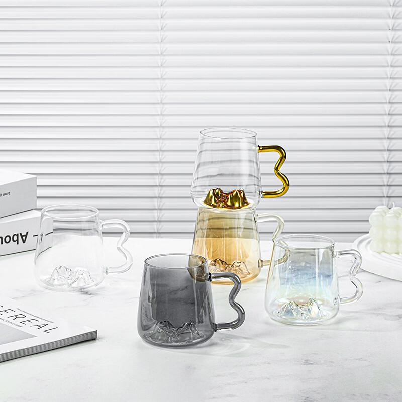 Dairui'en M-Handle Mountain View Glass Cup
