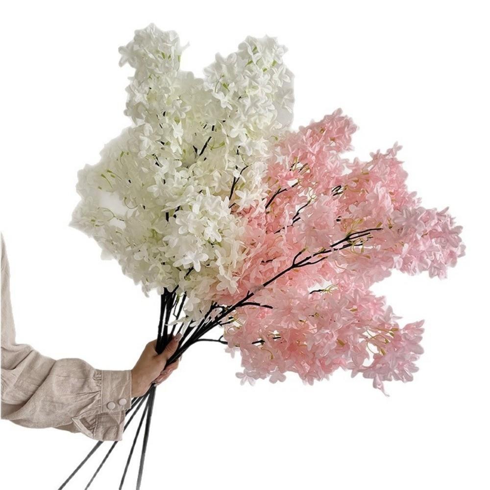 Silk Artificial Lilac Flower Decorative Fake Blossom Bouquet New Artificial Faux Plants  Home Decor