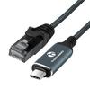 Thzzhnno USB-C LAN-Adapterkabel, 3M, Kabelgebundener LAN-Konvertierungsadapter, Typ-C auf RJ45 Gigabit-Ethernet-Kabel, Direkte Verbindung Thunderbolt 3/4 für MacBo