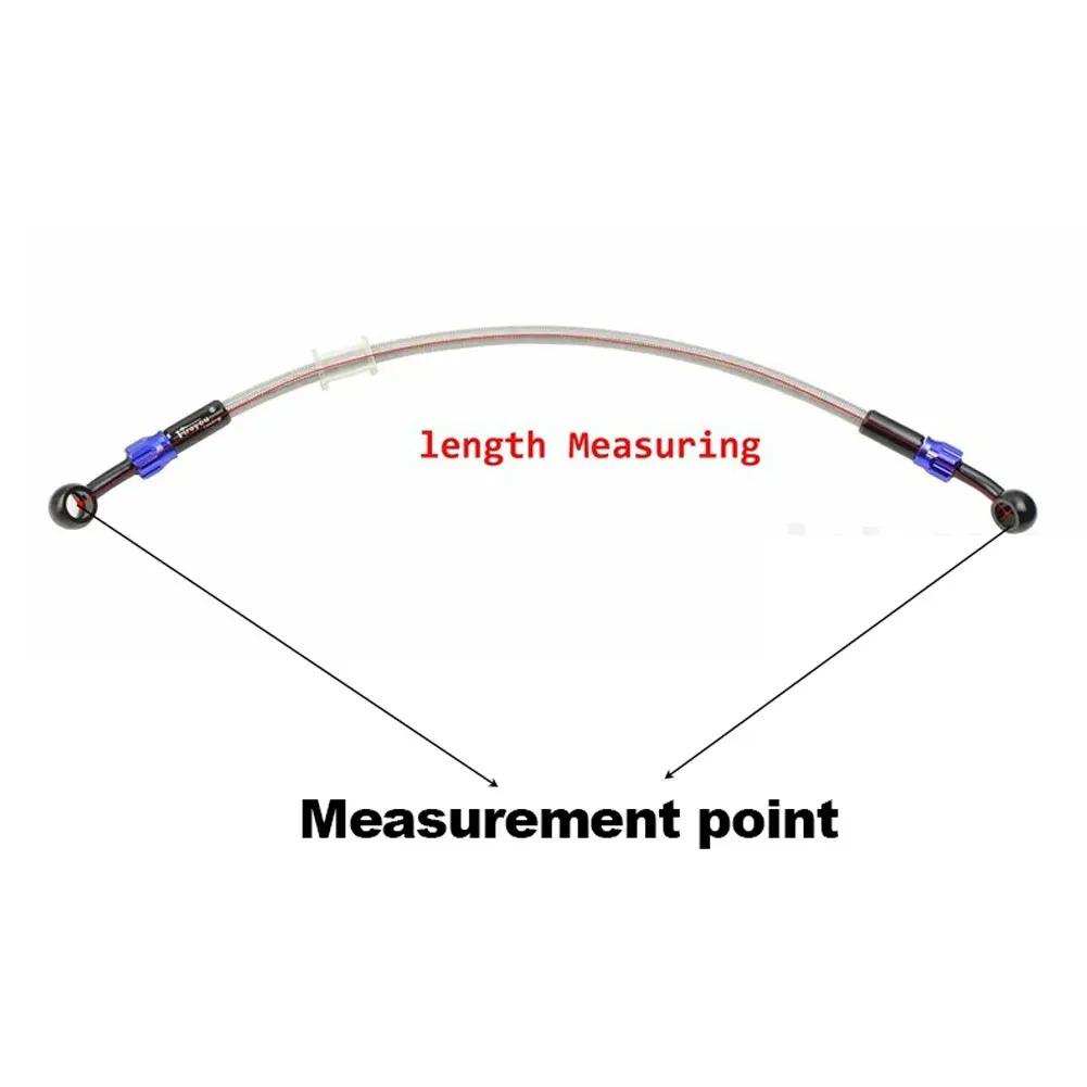 Motorcycle Steel Hydraulic Brake and Clutch Hoses, Equipped with Two M10 Brake Screws, Suitable for All Types of Motorcycles.