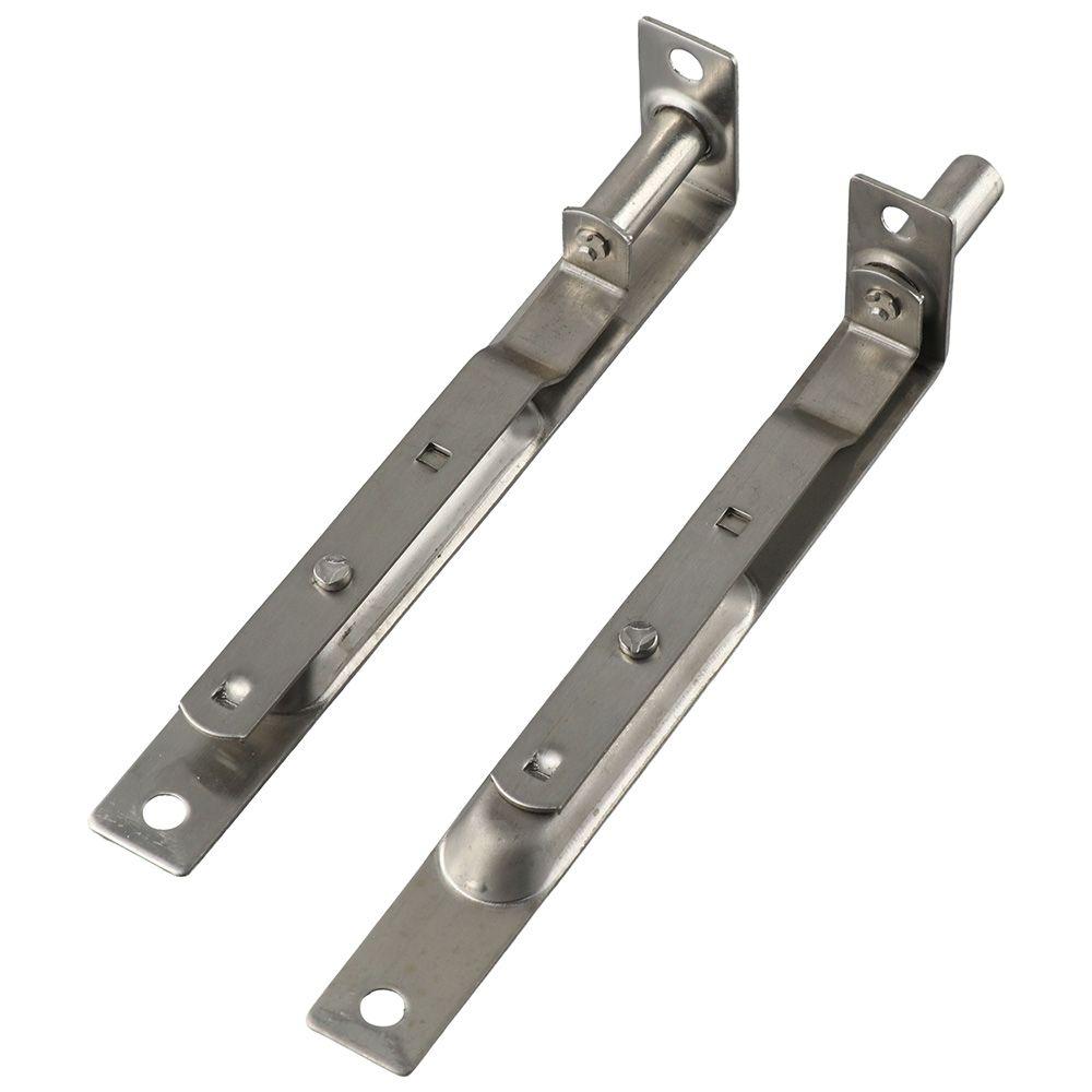 6 Inch Flush Bolt Door Lock Heavy Duty Stainless Steel Concealed Slide Lock Bolt Lever Action Latch with Screws