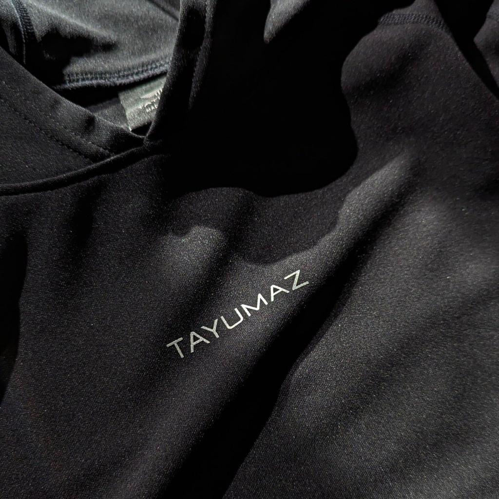 TAYUMAZ Rozmiar ze Srebrnym Ta odzież treningowa jest idealna dla i Stylowa i fajna do utrzymywania chłodu i idealna na lub dowolną Bluzę z kapturem do suchego skafandra, Czarna,