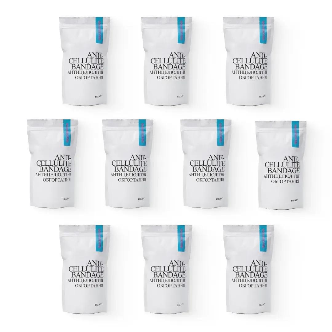 

Комплекс антицеллюлитных моделирующих обертываний с Ниацинамидом Niacinamide Cold Slim Hillary (10 уп.)