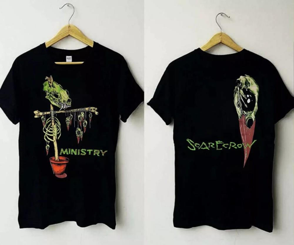 Vintage 1992 Ministry Scarecrow Pushead TShirt Ministry TShirt Ministry Meta Unisex T-Shirt S