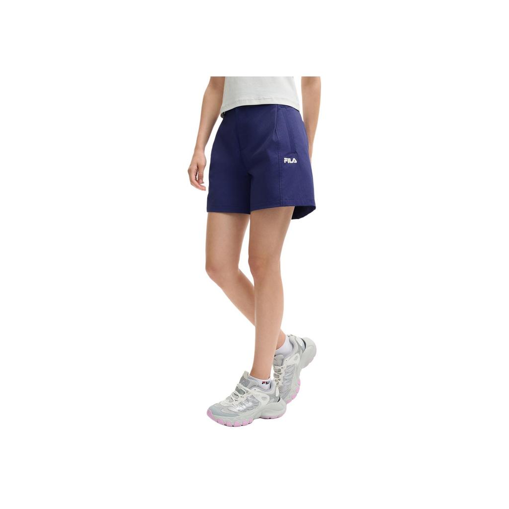 New FILA HERITAGE SS25 Casual Shorts Women's Lighthouse Blue BU F11W528808F-BU