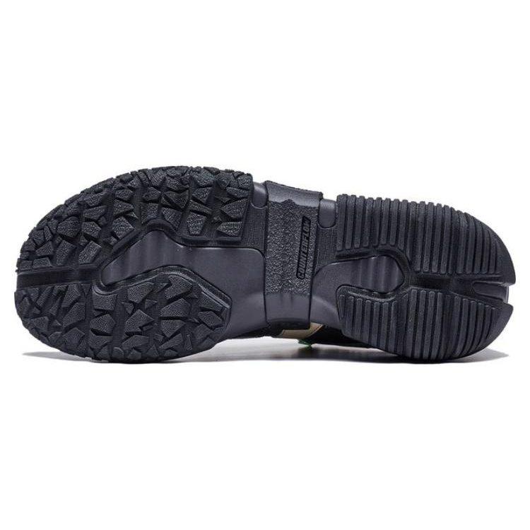 Li Ning Linchi Lite Textile, Synthetic Leather Slip Resistant Abrasion Resistant Low top Casual Shoes Men's Black Umber AGLS259-1