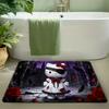 Cute Hello Kitty Fashion Leopard Area Rug, Sanrio Themed Floor Carpet, Anti-Slip Home Decoration Mat