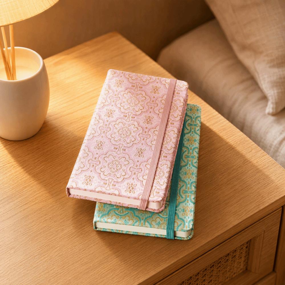 A6/A5 Elastic Band Notebook Thick Paper Pocket Notebook Stylish Vintage Journal Desk Use