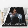 Benutzerdefinierte Beyonce Renaissance Tour Konzert Film Decken Warme Flanell Überwurfdecke für Schlafzimmer Büro Tagesdecken