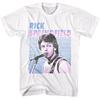Rick Springfield Singing Photo White Adult T-Shirt