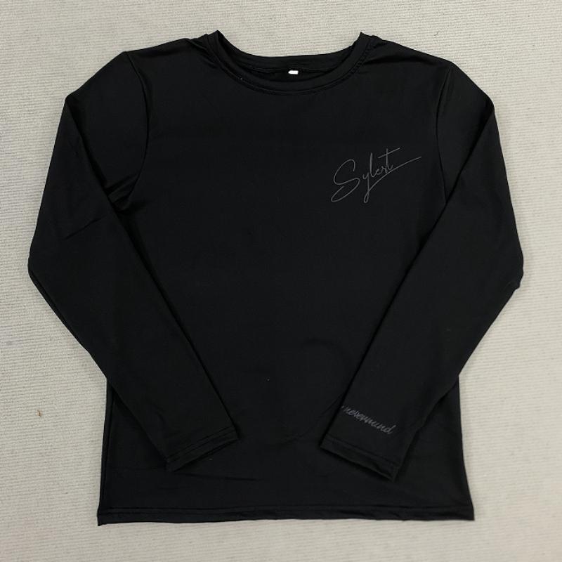 

Y2K street trend Harajuku hip-hop letter printed round neck men s and women s long sleeved tops L чорний