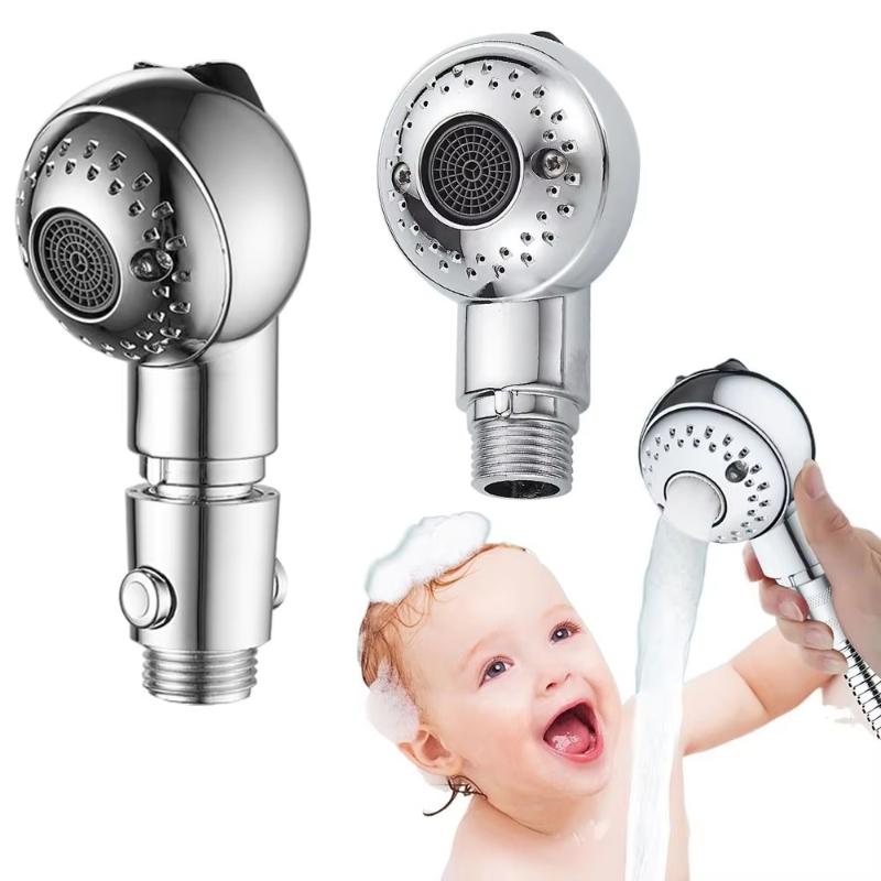 Adjustable Baby Hair Washing Shower Head 1Pcs 2 Spray Modes On/Off Switch Soft Sprayer for Toddler Bath Time Use