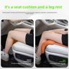 All-Season Luxury Car Leg Rest Pad - Pinhole Ventilated Comfortable Leather Seat Cover with Extended Leg Rest