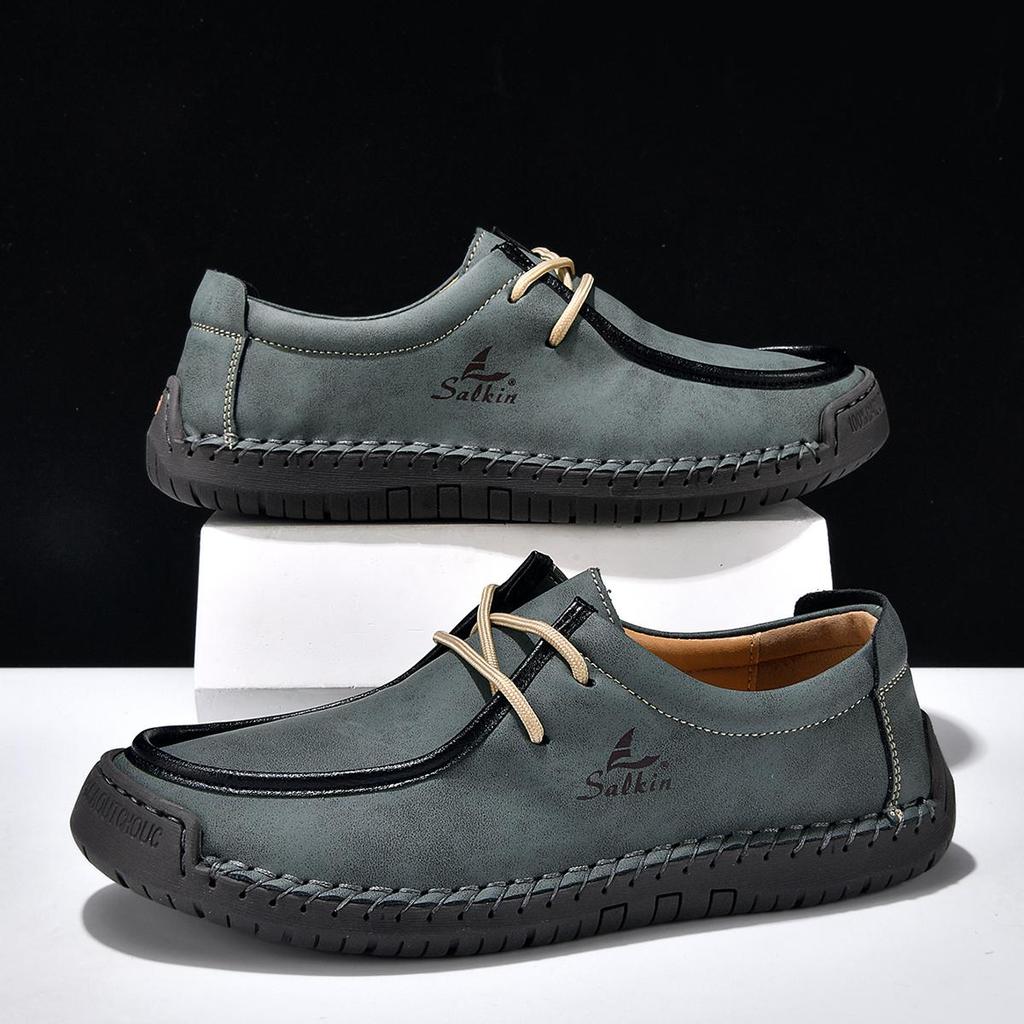 Unisex Schuhe Handgefertigte Lässige Lederschuhe Herren Komfort Fahrschuhe Weiche Leder Slipper Herrenschuhe Mokassins Damenschuhe