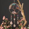 Hand-Woven Wind Chimes Life Tree Dream Crystal Wind Chime Crystal Stone Room Decoration Engraving Christmas