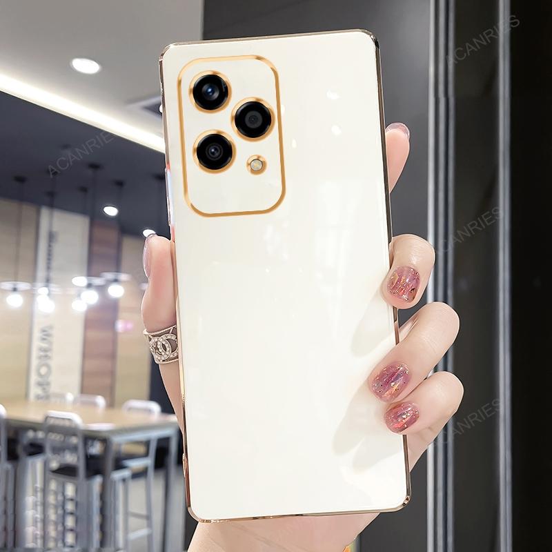 Honor200 200lite Luksus Plating Ringholder Stativ Etui For Huawei Honor 200 Lite 100 Pro 5g Myk Silikon Bakdeksel Funda Coque