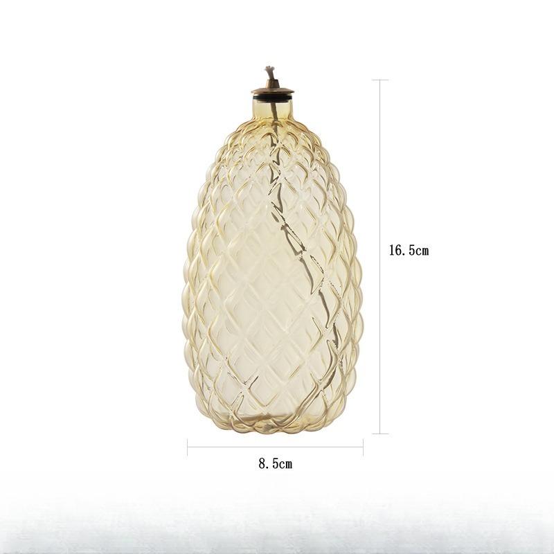 Creative Glass Christmas Tree Candle Holder Room Decoration Candle Holder Home Furnishing HomeDesktop Smoke Free Crispy Oil Lamp