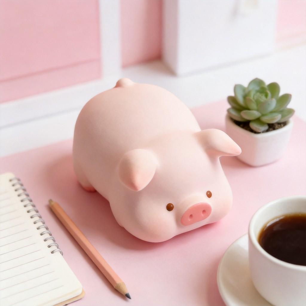 Pink Pig Pu Stress Relief Toy With Rebound Effect For Kids And Adults