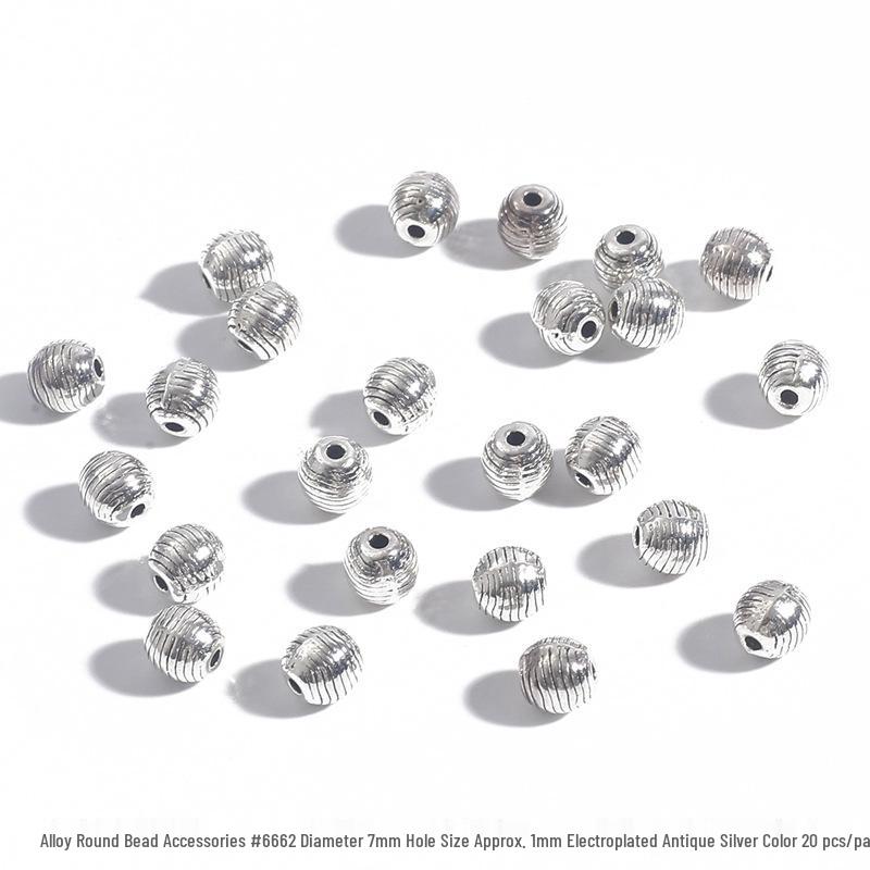 DIY Jewelry Accessories: Alloy Round Bead Spacer, Bracelet & Necklace Connectors, Pendant Buckle