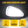 2PCS White LED Side Mirror Light Under Puddle Lamp For VW Golf 6 Limousine Cabriolet Variant Touran (Typ 1T3) OEM# 6R0945291