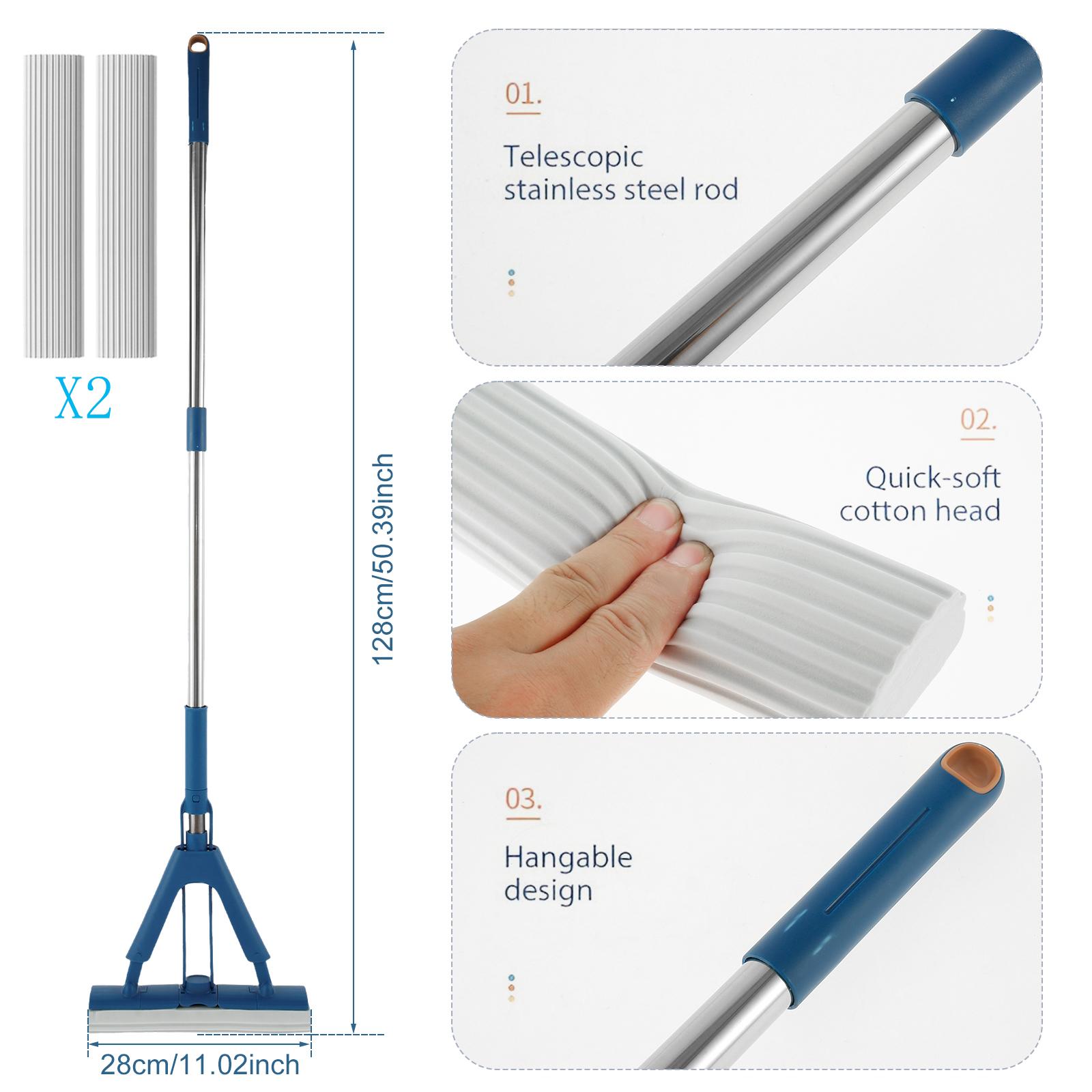 

Отжимная самоосушающаяся коллодиевая швабра, резиновая хлопковая швабра, ленивая плоская швабра без мытья для мытья стен, потолков, пола, бытовой инструмент для уборки