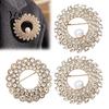 Rhinestone Decorative Brooch Hollow Ring Pin, Bling Circle Lapel Pin Bag with Faux Pearl, Men Women Clothing Jewelry Accessories