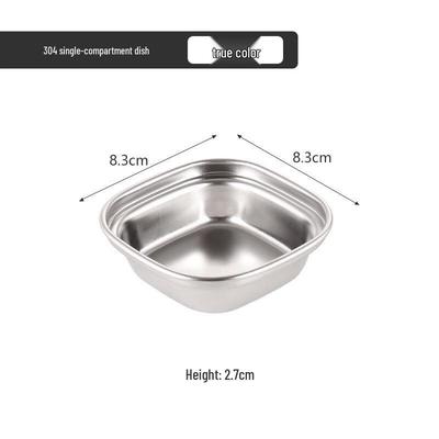 Zhishi Square Single-Compartment Sauce Dish