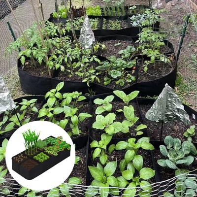 8 Grids Grow Bag Thickened Non-woven Fabric Planting Bags Heavy Duty Grow Pot for Growing Vegetables Flowers Plants Outdoor