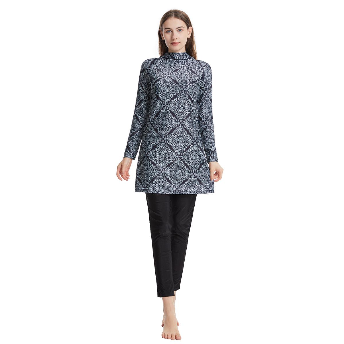 

Скромний купальник буркіні, H1018, Гарячий розпродаж XL срібний