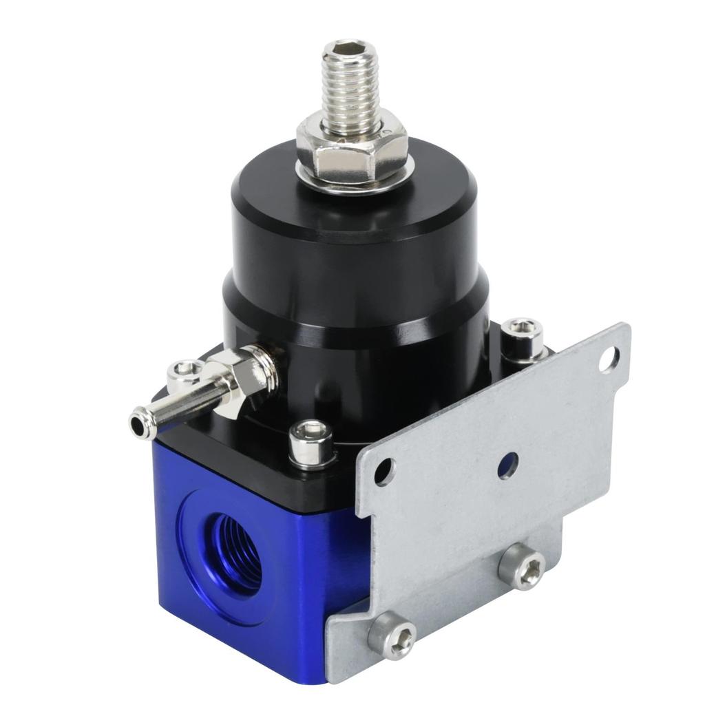 Adjustable Fuel Pressure Regulator Kit AN6 Feed & AN6 Return Line W/ 0-160PSI Gauge Set 3-20/ 20-45/ 45-70 Pressure Springs