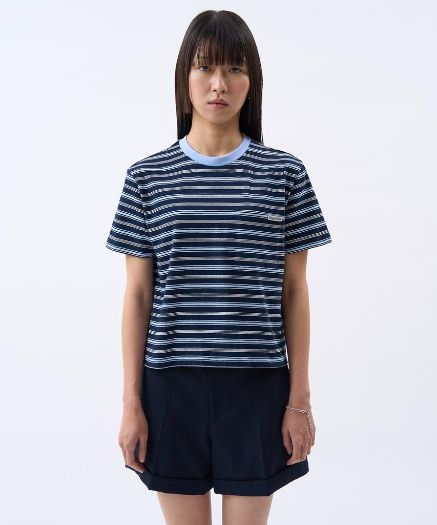 Aepeuteopeulei [Women] Savannah Striped T-Shirt Navy
