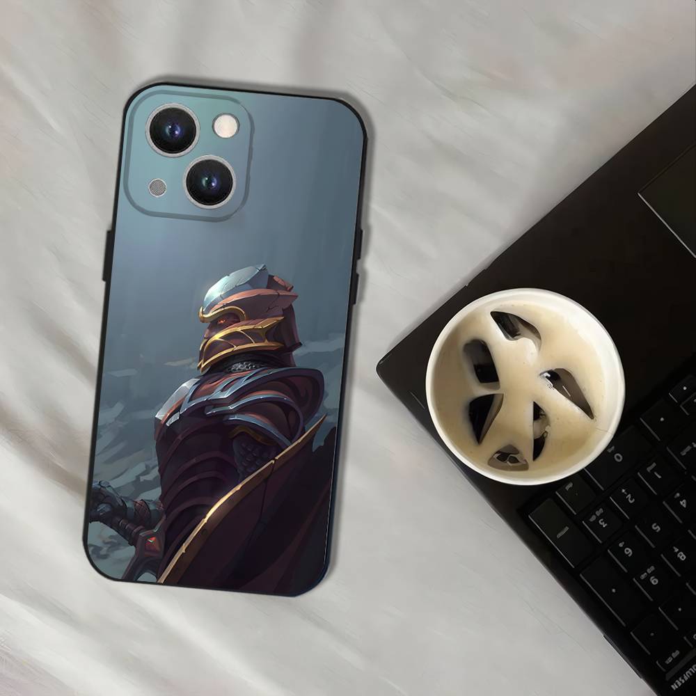 D-Dota 2 Cool Game Wear-resistant Phone Case For iPhone 17,16,15,14,13,12,11,Pro,XS,Max,XR,Plus,E,SE4,Mini Black Soft Cover