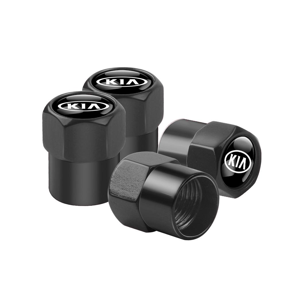 2026 Horká Samolepka na Auto 4ks 3D Slitina Hliníku Krytky Ventilků Pneumatik Kol Auta Příslušenství Ráfků Pro Kia Rio 3 Soul Picanto EV6 Ce