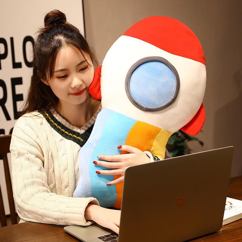 Kreatives Neues Produkt Weltraum Astronauten Puppe Kissen Cartoon Rakete Raumschiff Kissen Kinderzimmer Erkerfenster Dekoration