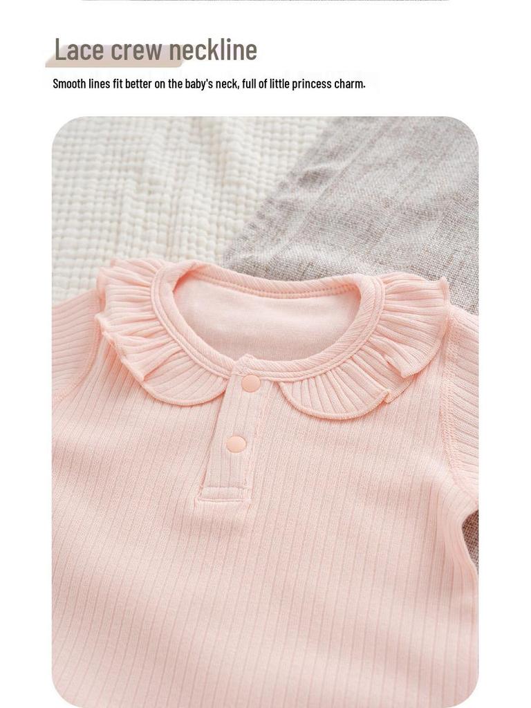 Stylish Baby Bodysuit Set: Spring, Autumn, Winter - 100 Days Outfit for Newborn Girls and Boys
