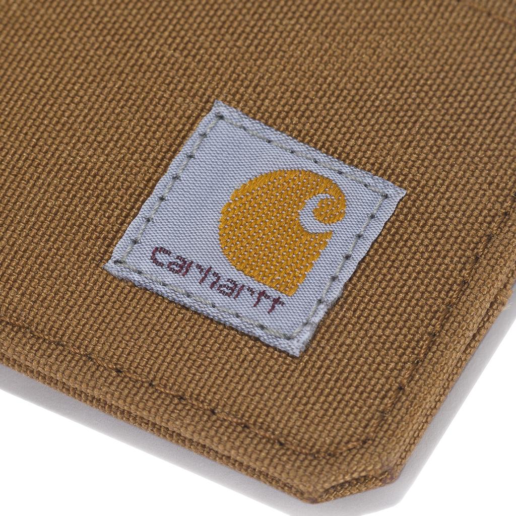 Casual Nylon Duck Zippered Card Keeper Wallets [Carhartt] (Brown)