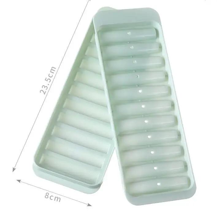 

Long Bar Ice Cubes Mold Juice Wine Cocktail Cylindrical Ice Cube Creative Cube Ice Mold Put Into Mouth of The Beverage Bottles зелёный