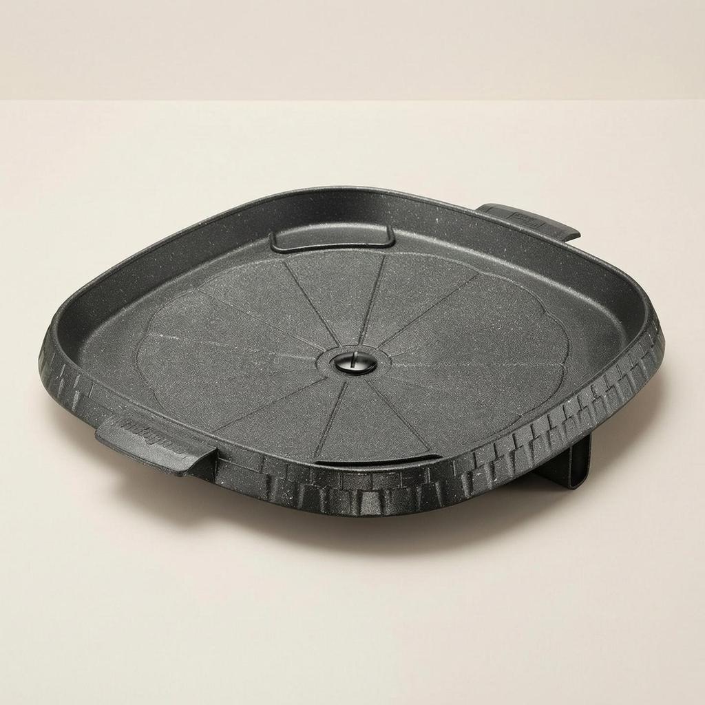Grill Pan with Drain Hole No Square Nonstick Griddle for Home Cooks, Camp, Tabletop