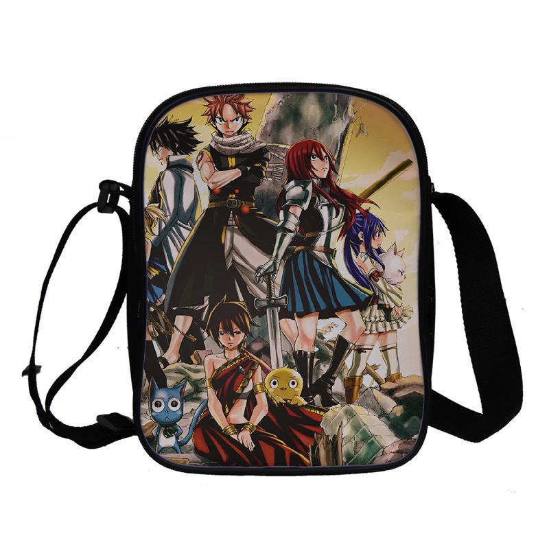 

Fairy tail peripheral pattern student bag full color backpack double shoulder bag travel outdoor bag Double Shoulder Bag