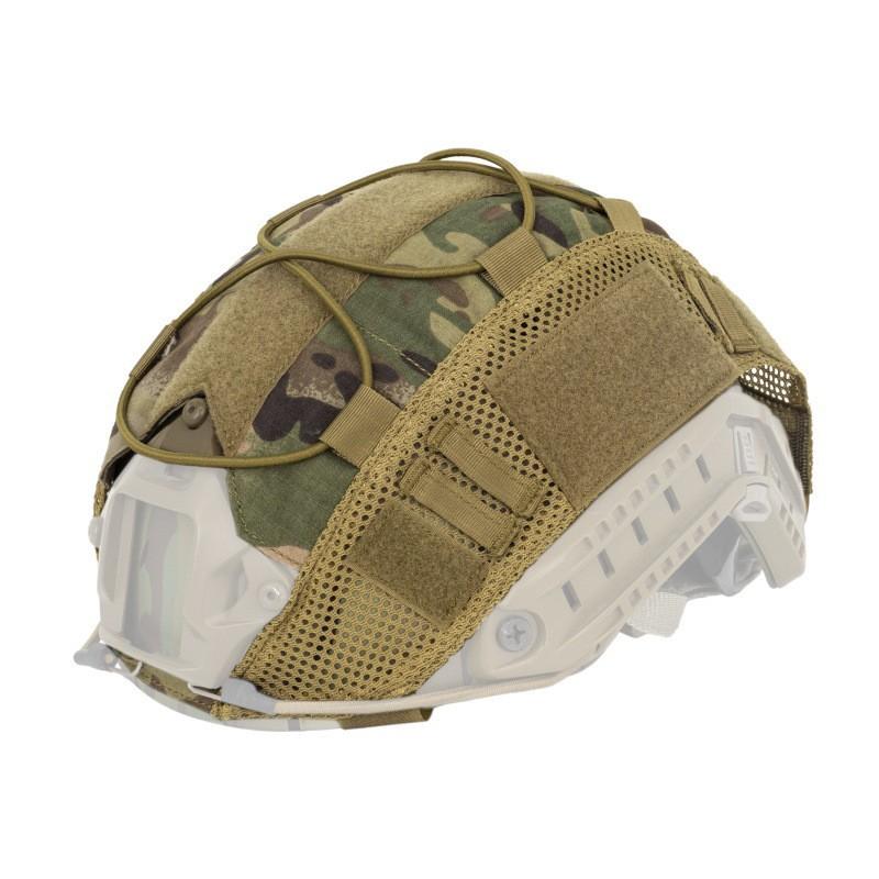 Taktischer FAST Helmüberzug Tarnnetz Airsoft Paintball Outdoor Survival Ausrüstung Leicht Atmungsaktiv Verstellbare Passform