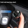 Car One Key Start Metal Button Cover One Key Start Control Rod, Engine Start/Stop Control Rod Decorative Accessories