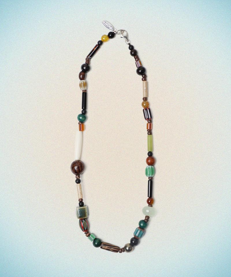Holidayvisitor Mixed Stone Necklace - Green