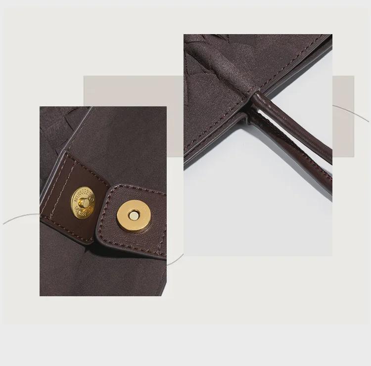 Jesienno-zimowa torebka pleciona o dużej pojemności: Modna torba typu tote na ramię dla kobiet